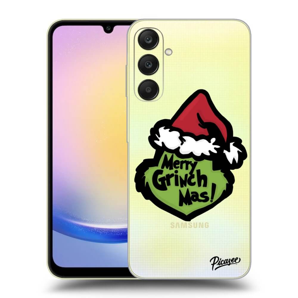 Samsung Galaxy A25 A256B 5G Hülle - Transparentes Silikon - Grinch 2