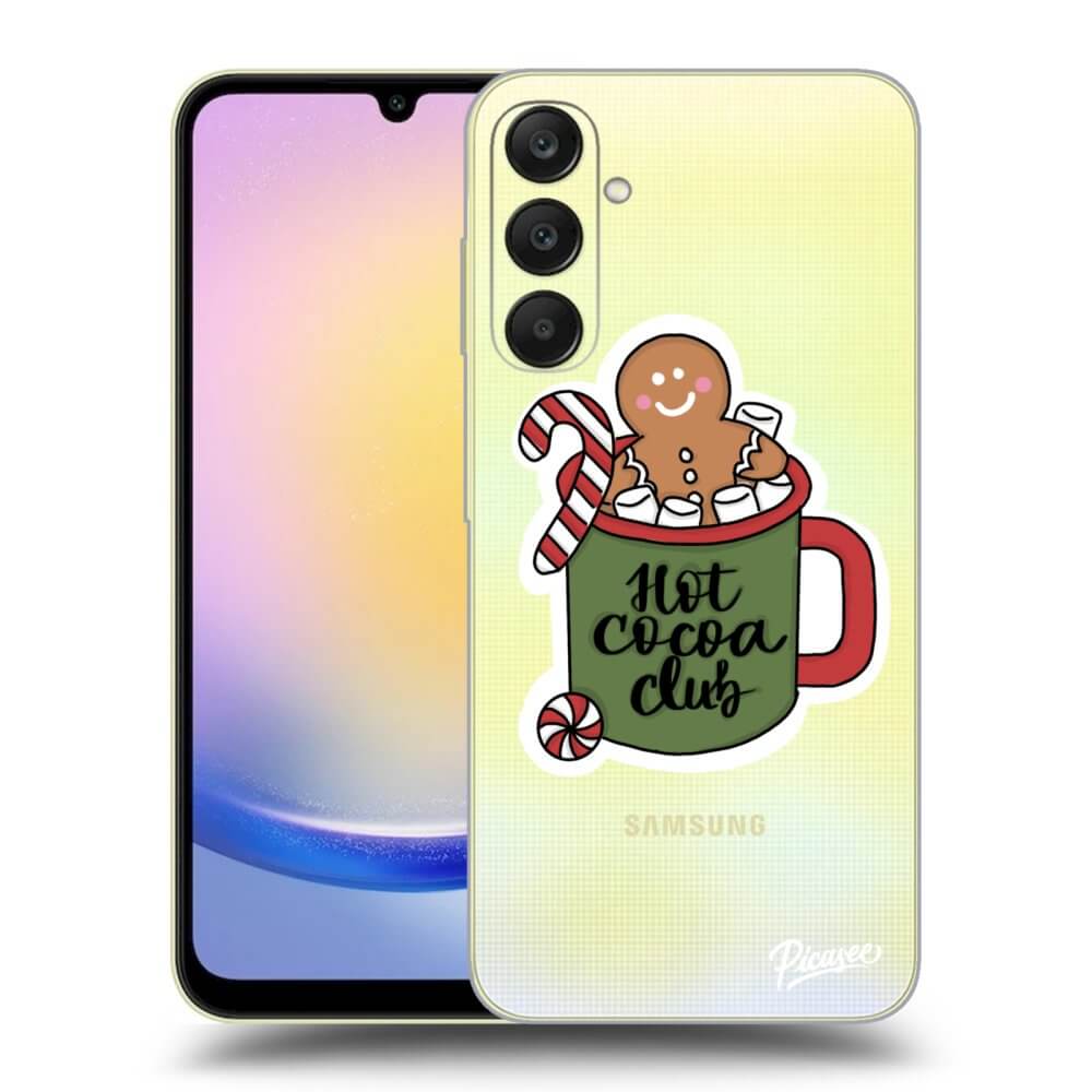 Samsung Galaxy A25 A256B 5G Hülle - Transparentes Silikon - Hot Cocoa Club