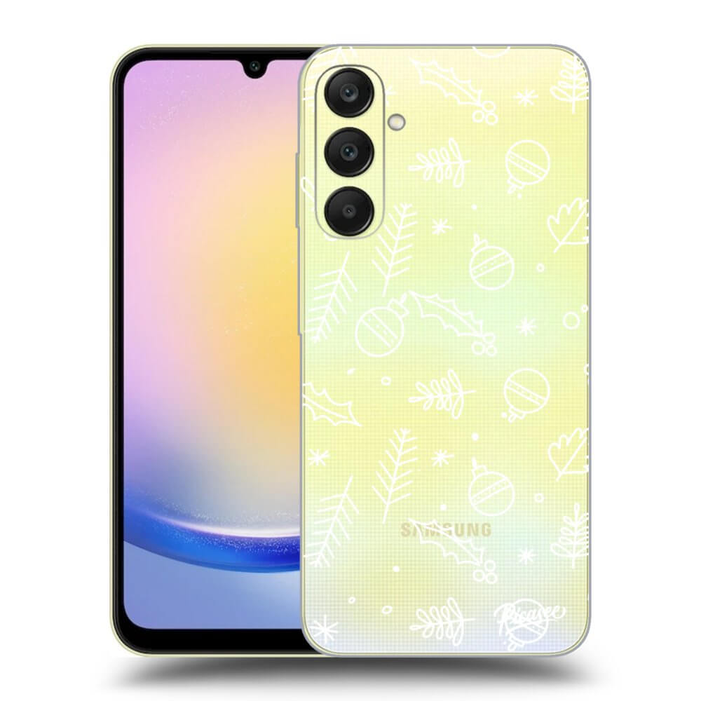 Samsung Galaxy A25 A256B 5G Hülle - Transparentes Silikon - Mistletoe