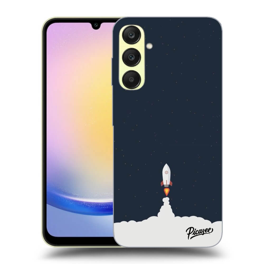 Samsung Galaxy A25 A256B 5G Hülle - Schwarzes Silikon - Astronaut 2