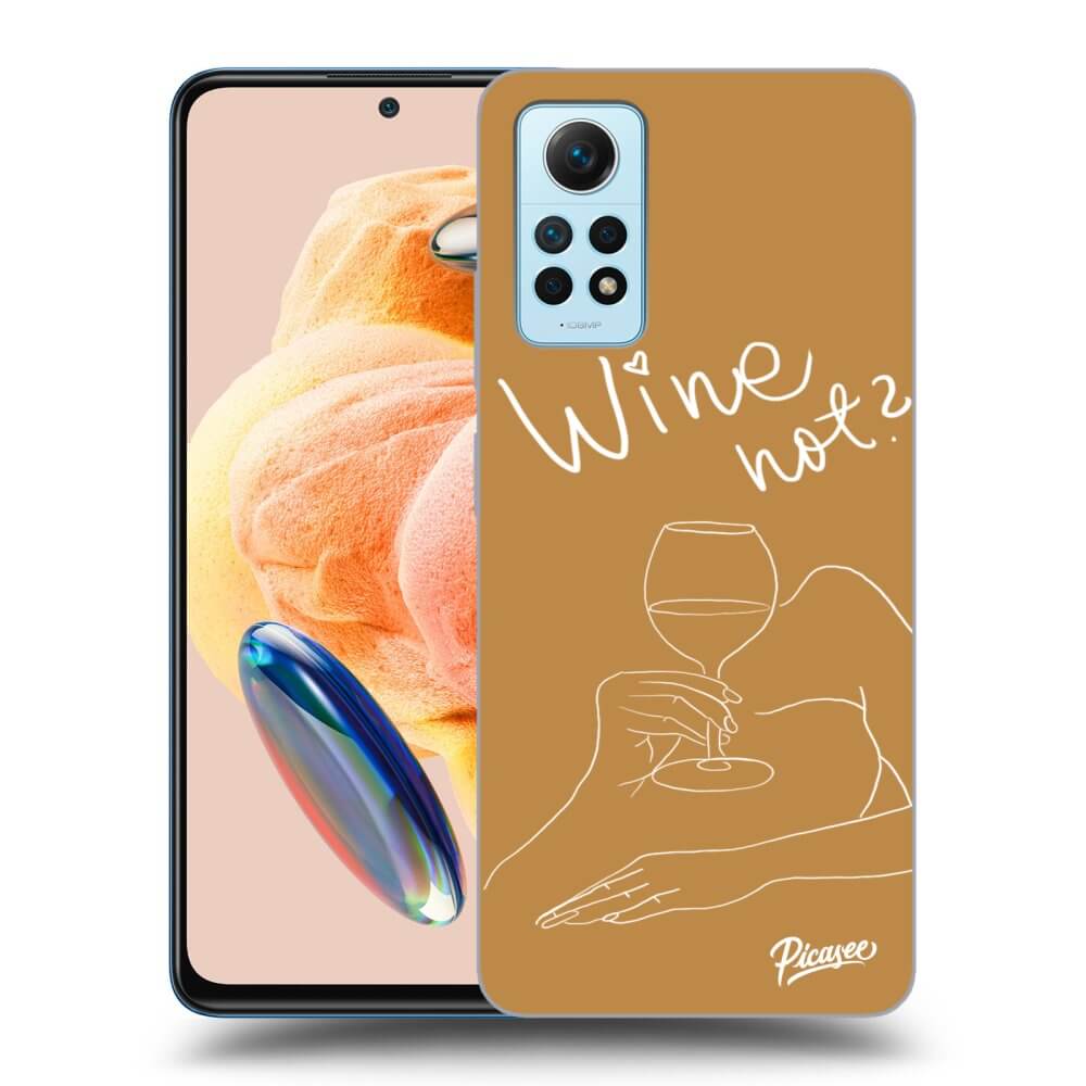 Xiaomi Redmi Note 12 Pro 4G Hülle - Schwarzes Silikon - Wine Not