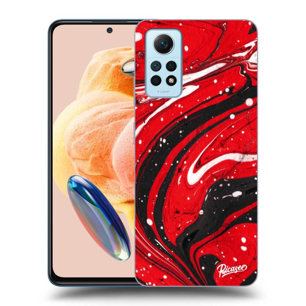 Xiaomi Redmi Note 12 Pro 4G Hülle - Schwarzes Silikon - Red Black