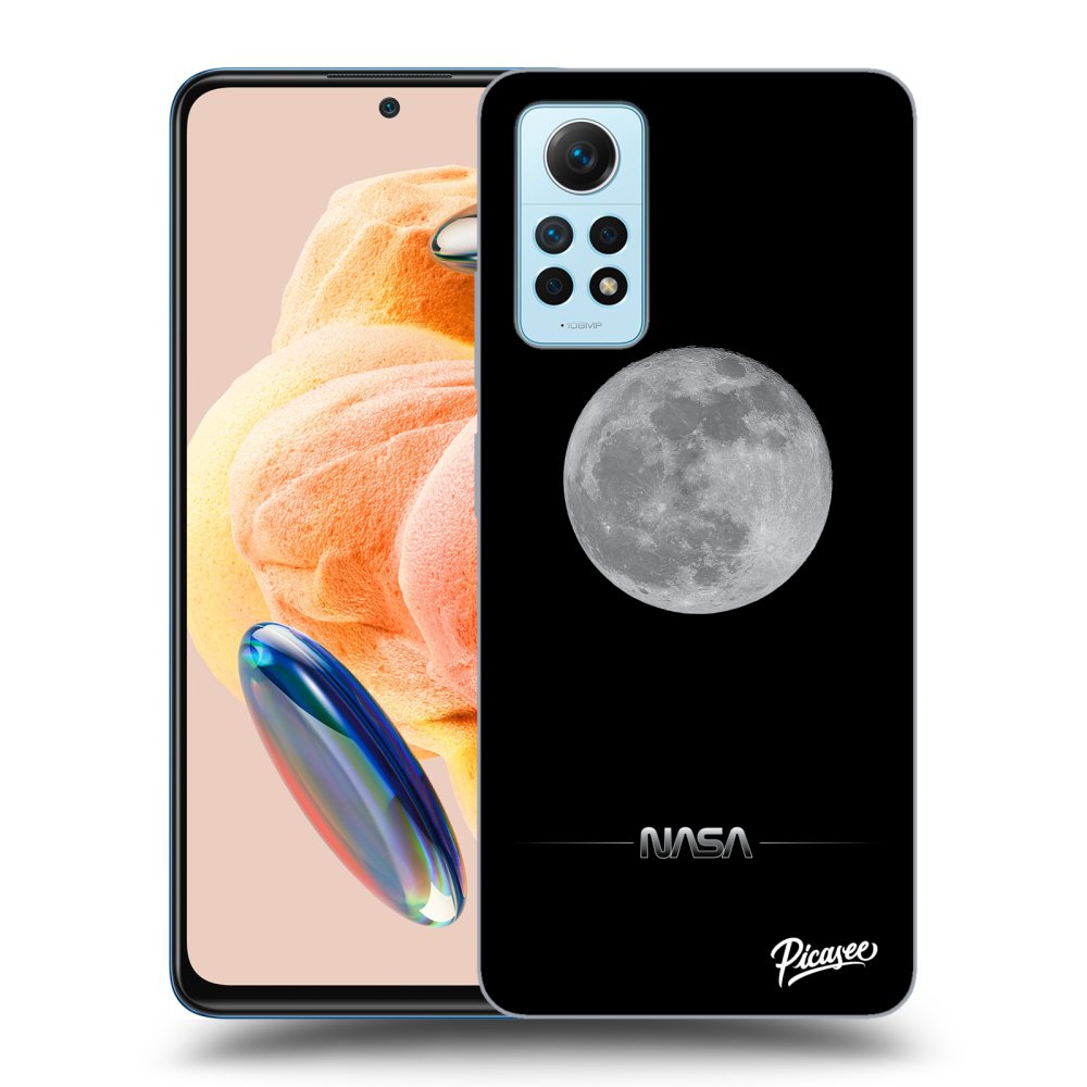 Xiaomi Redmi Note 12 Pro 4G Hülle - Schwarzes Silikon - Moon Minimal