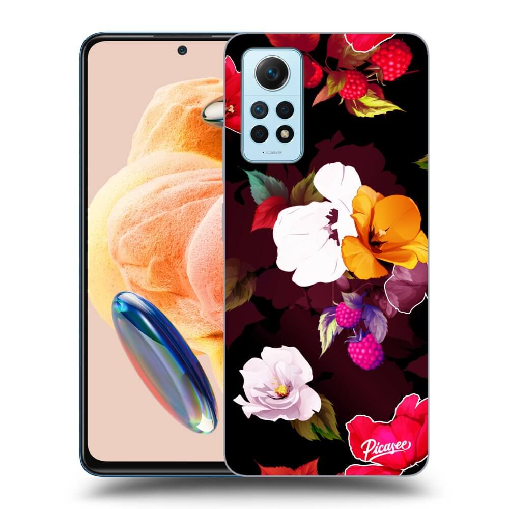 Xiaomi Redmi Note 12 Pro 4G Hülle - Transparentes Silikon - Flowers And Berries