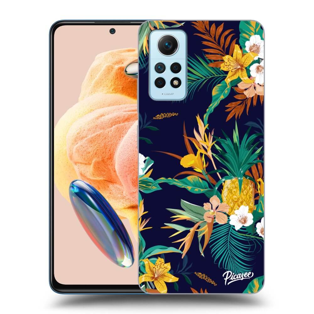 Xiaomi Redmi Note 12 Pro 4G Hülle - Schwarzes Silikon - Pineapple Color