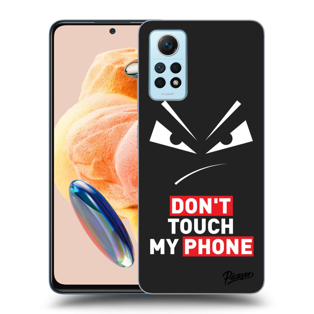 Xiaomi Redmi Note 12 Pro 4G Hülle - Schwarzes Silikon - Evil Eye - Transparent