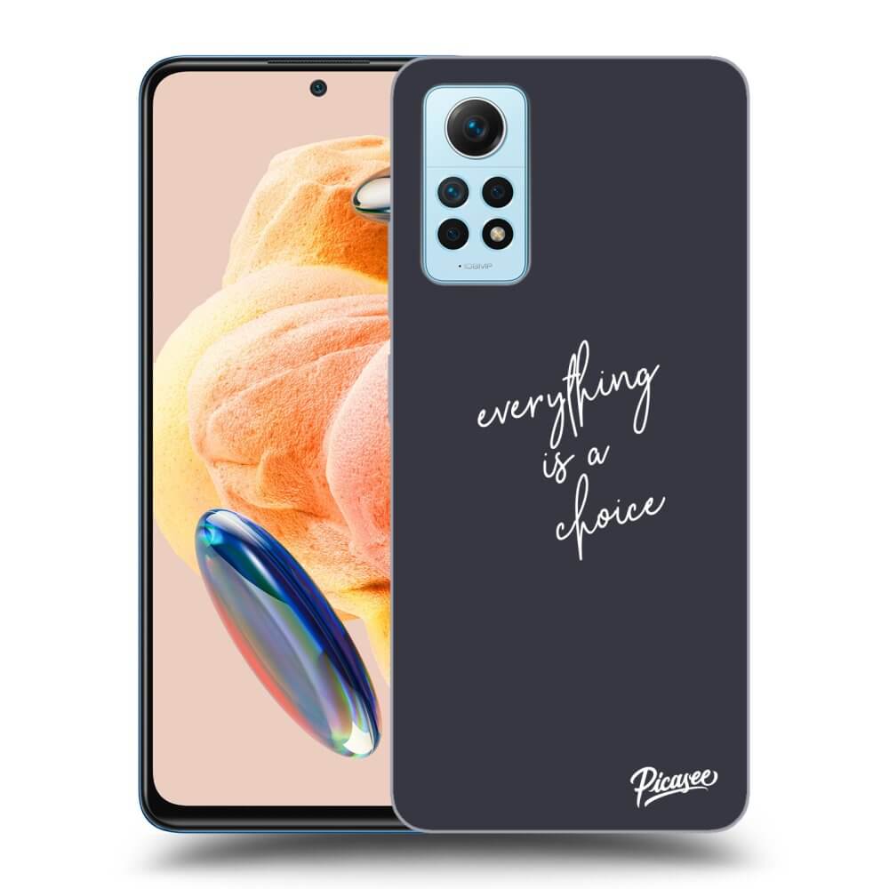 Xiaomi Redmi Note 12 Pro 4G Hülle - Transparentes Silikon - Everything Is A Choice