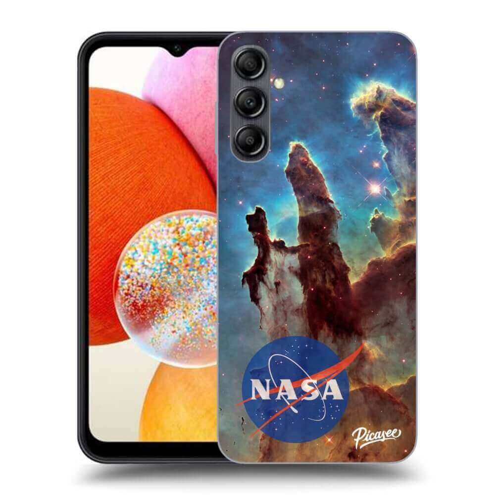 Samsung Galaxy A15 A156B 5G Hülle - Schwarzes Silikon - Eagle Nebula