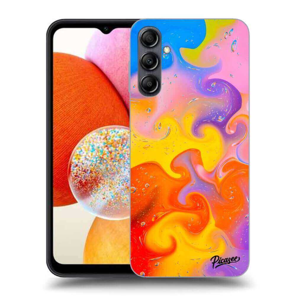 Samsung Galaxy A15 A156B 5G Hülle - Schwarzes Silikon - Bubbles