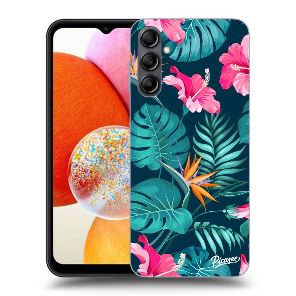 ULTIMATE CASE Für Samsung Galaxy A15 A155F 4G - Pink Monstera