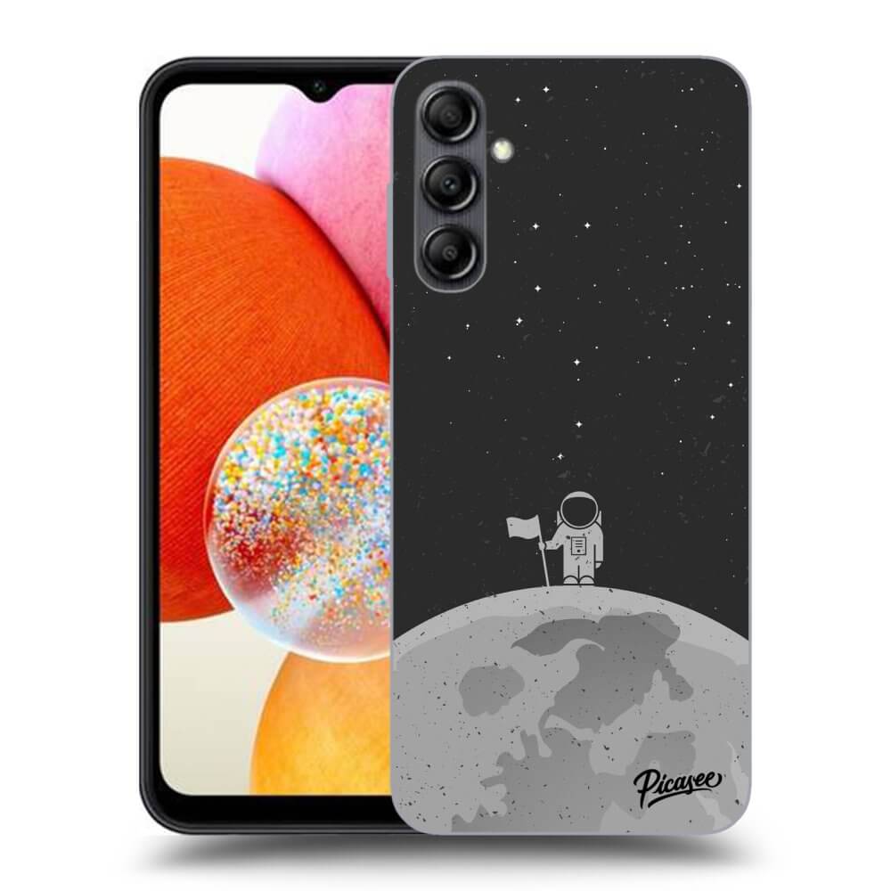 Samsung Galaxy A15 A155F 4G Hülle - Schwarzes Silikon - Astronaut