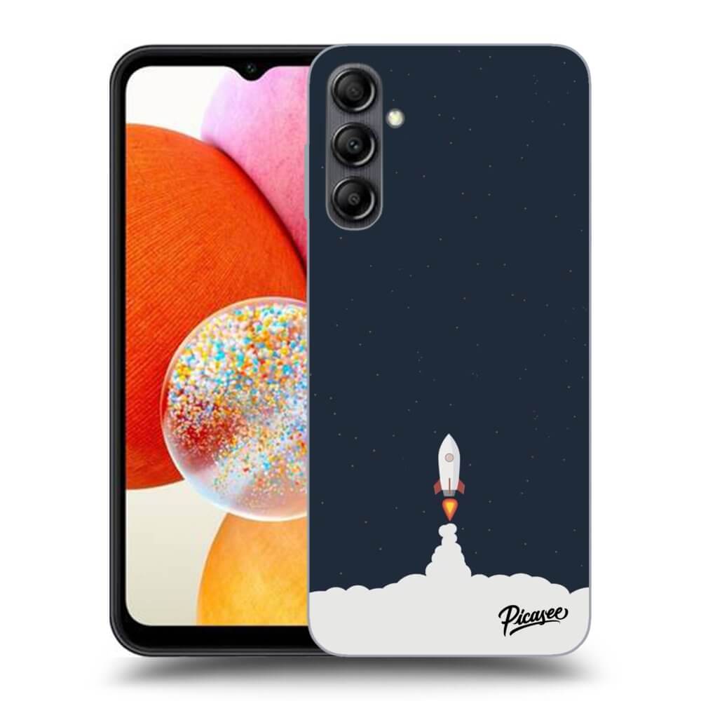 Samsung Galaxy A15 A155F 4G Hülle - Schwarzes Silikon - Astronaut 2