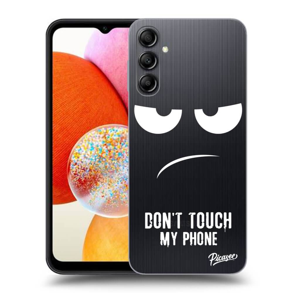 Samsung Galaxy A15 A155F 4G Hülle - Transparentes Silikon - Don't Touch My Phone