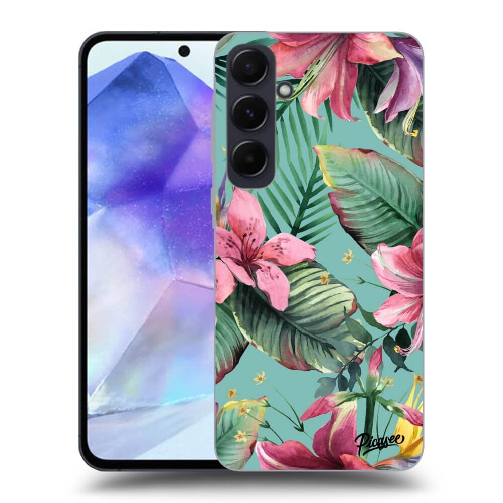 Samsung Galaxy A55 5G A556B Hülle - Schwarzes Silikon - Hawaii