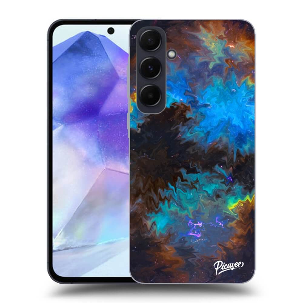 Samsung Galaxy A55 5G A556B Hülle - Schwarzes Silikon - Space