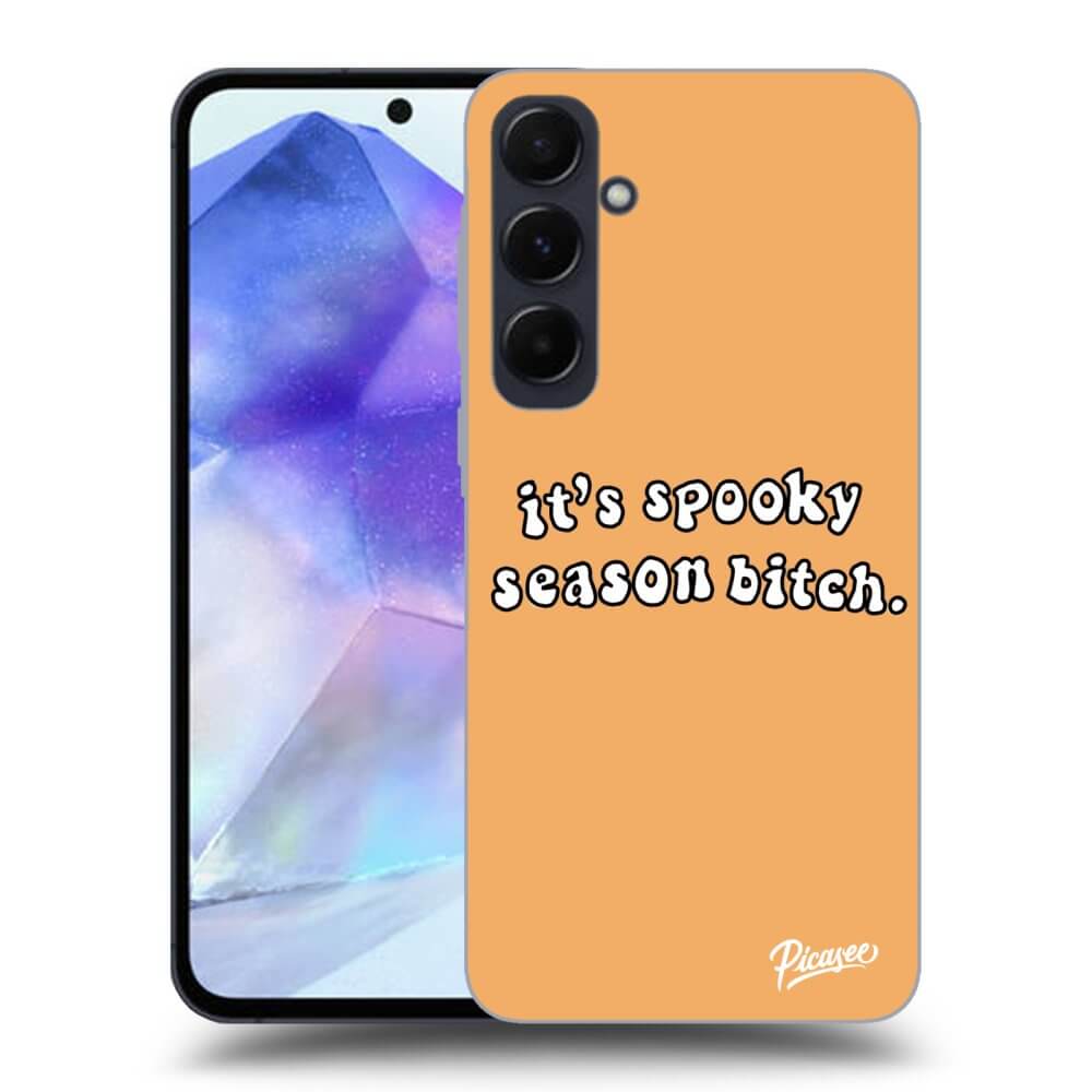 Samsung Galaxy A55 5G A556B Hülle - Transparentes Silikon - Spooky Season