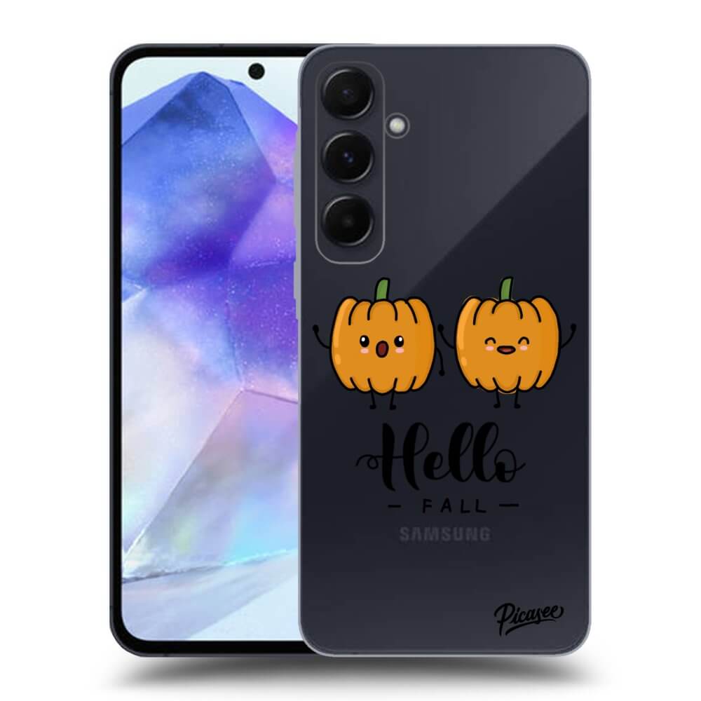 Samsung Galaxy A55 5G A556B Hülle - Transparentes Silikon - Hallo Fall