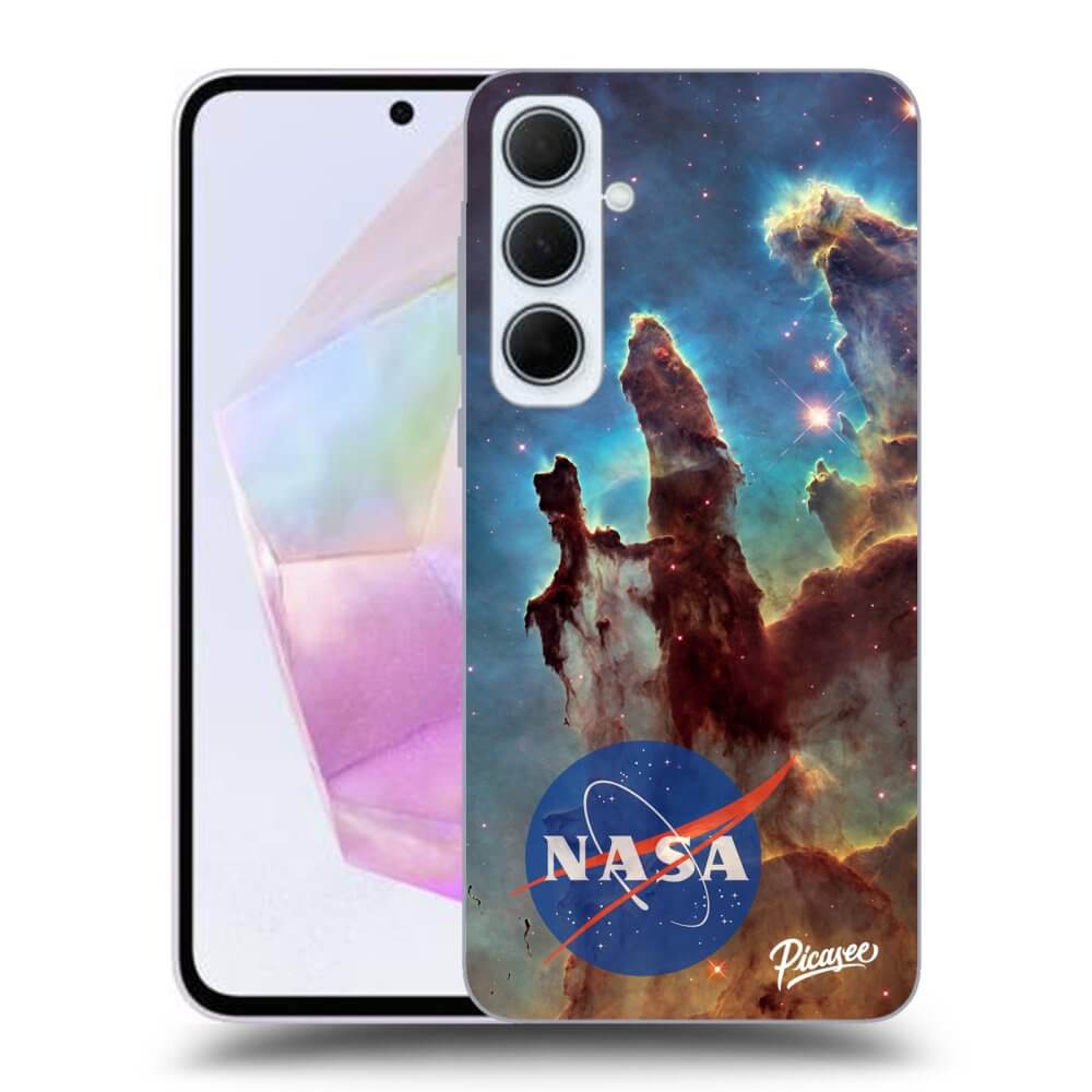 Samsung Galaxy A35 5G A356B Hülle - Transparentes Silikon - Eagle Nebula