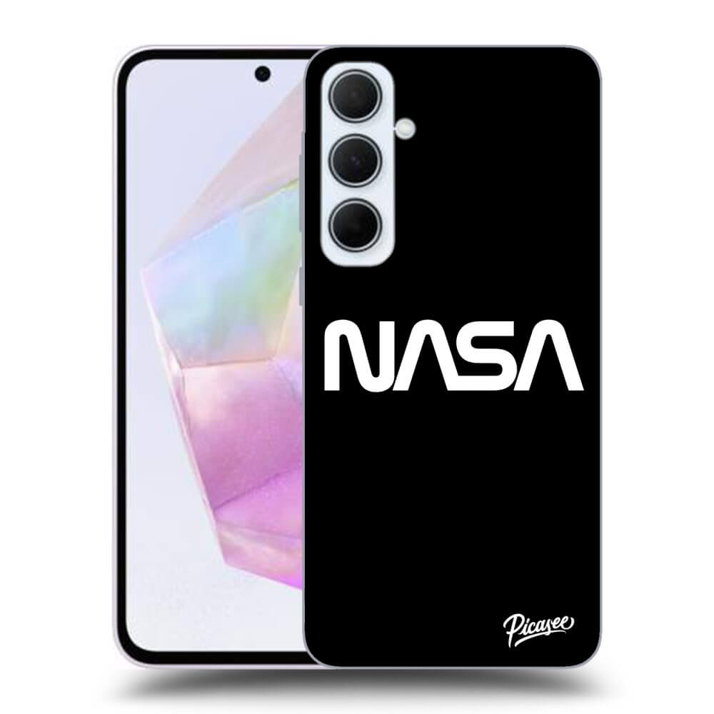 Samsung Galaxy A35 5G A356B Hülle - Schwarzes Silikon - NASA Basic