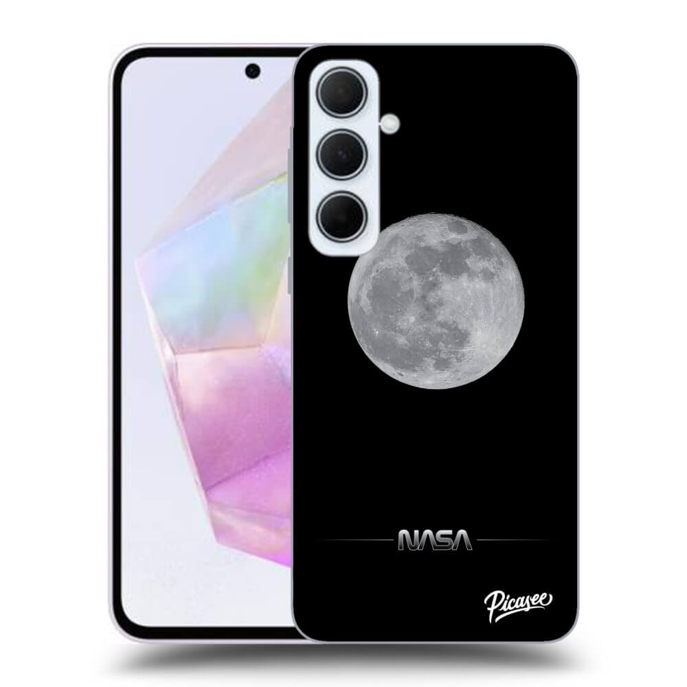 Samsung Galaxy A35 5G A356B Hülle - Transparentes Silikon - Moon Minimal