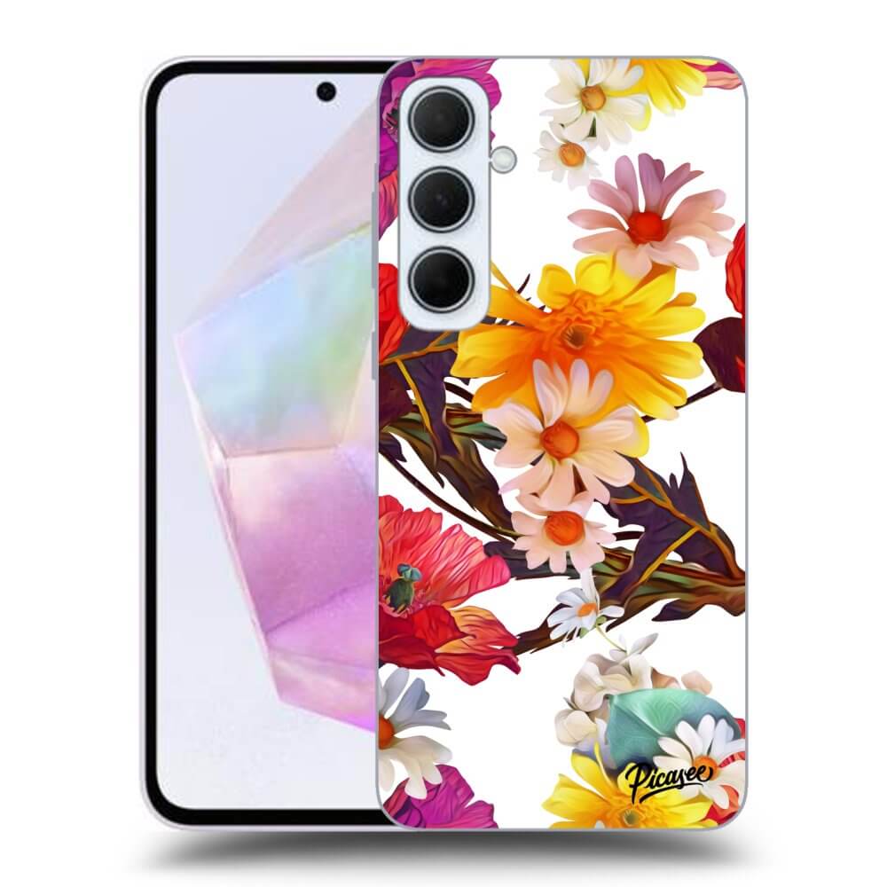 Samsung Galaxy A35 5G A356B Hülle - Transparentes Silikon - Meadow