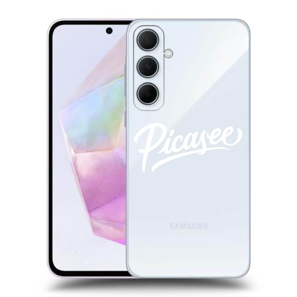 Samsung Galaxy A35 5G A356B Hülle - Transparentes Silikon - Picasee - White