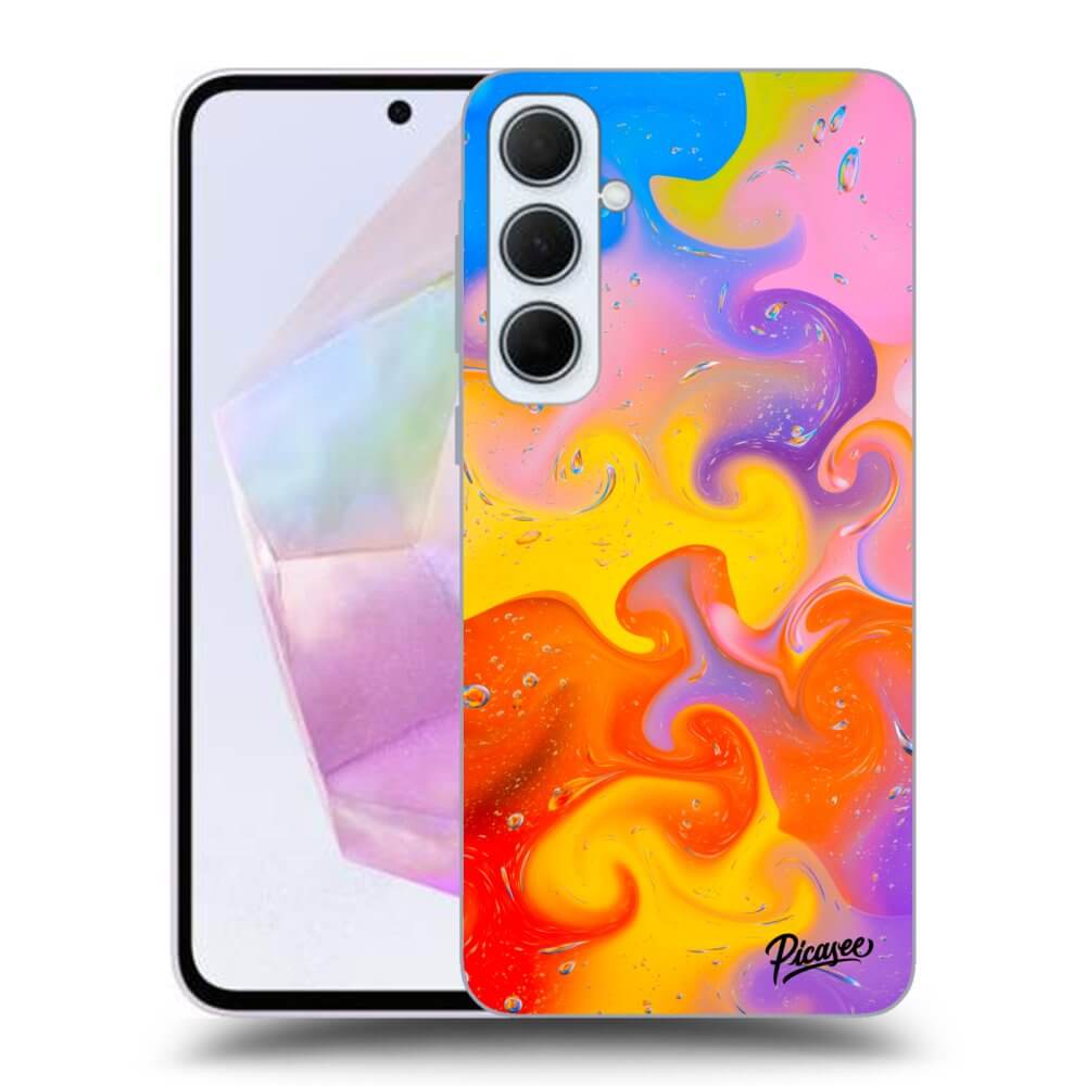 Samsung Galaxy A35 5G A356B Hülle - Transparentes Silikon - Bubbles