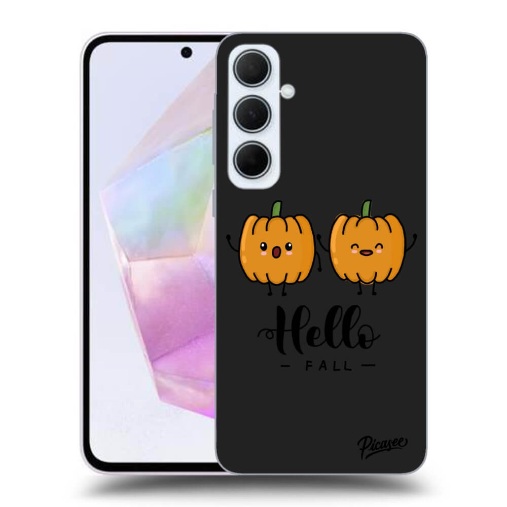 Samsung Galaxy A35 5G A356B Hülle - Schwarzes Silikon - Hallo Fall