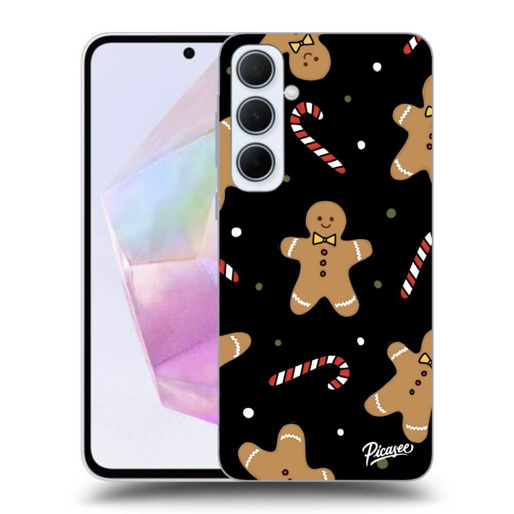 Samsung Galaxy A35 5G A356B Hülle - Schwarzes Silikon - Gingerbread