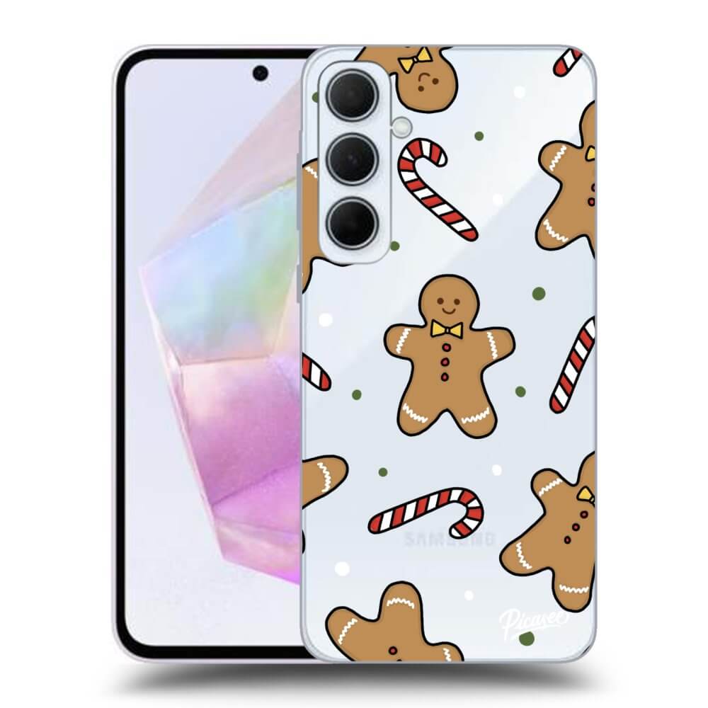 Samsung Galaxy A35 5G A356B Hülle - Transparentes Silikon - Gingerbread