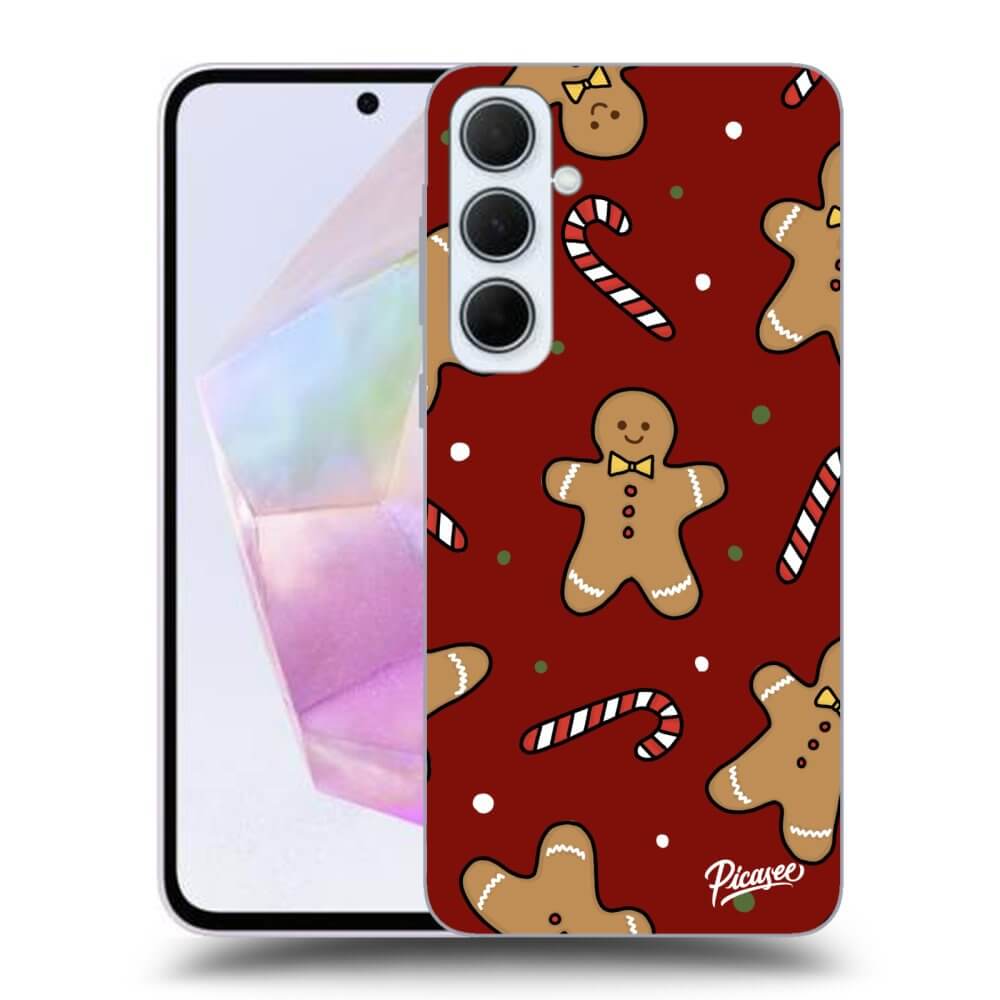 Samsung Galaxy A35 5G A356B Hülle - Schwarzes Silikon - Gingerbread 2