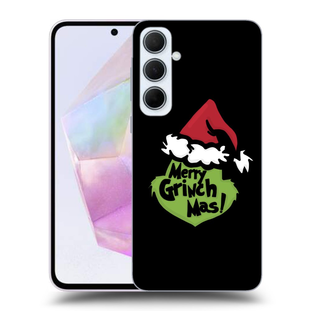 Samsung Galaxy A35 5G A356B Hülle - Schwarzes Silikon - Grinch 2