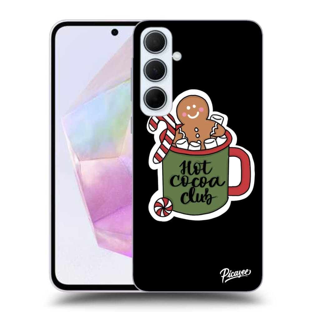 Samsung Galaxy A35 5G A356B Hülle - Schwarzes Silikon - Hot Cocoa Club