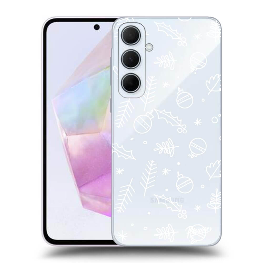 Samsung Galaxy A35 5G A356B Hülle - Transparentes Silikon - Mistletoe