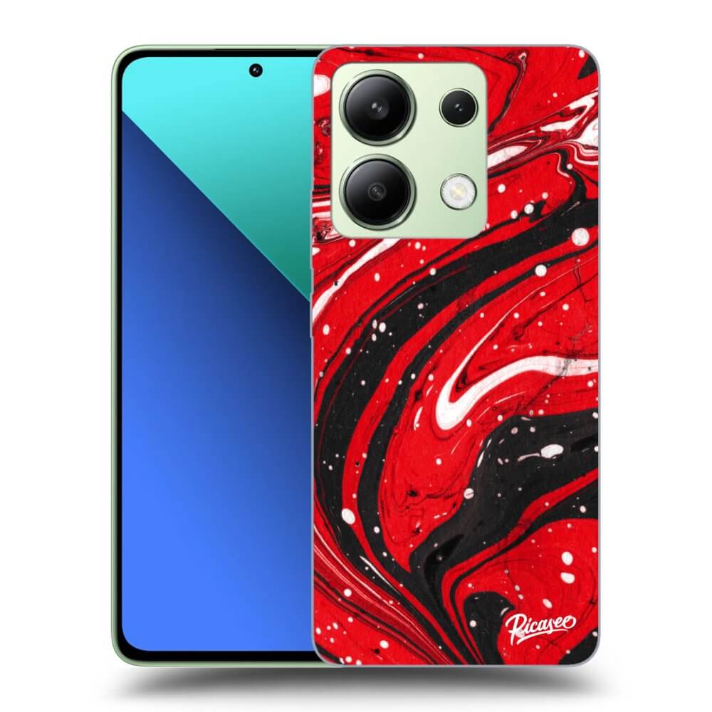 Xiaomi Redmi Note 13 4G Hülle - Schwarzes Silikon - Red Black