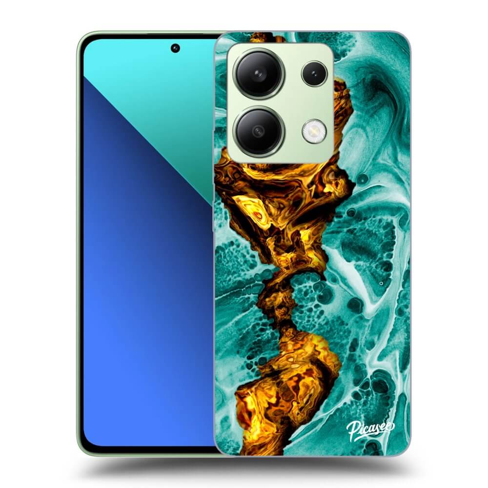 Xiaomi Redmi Note 13 4G Hülle - Transparentes Silikon - Goldsky