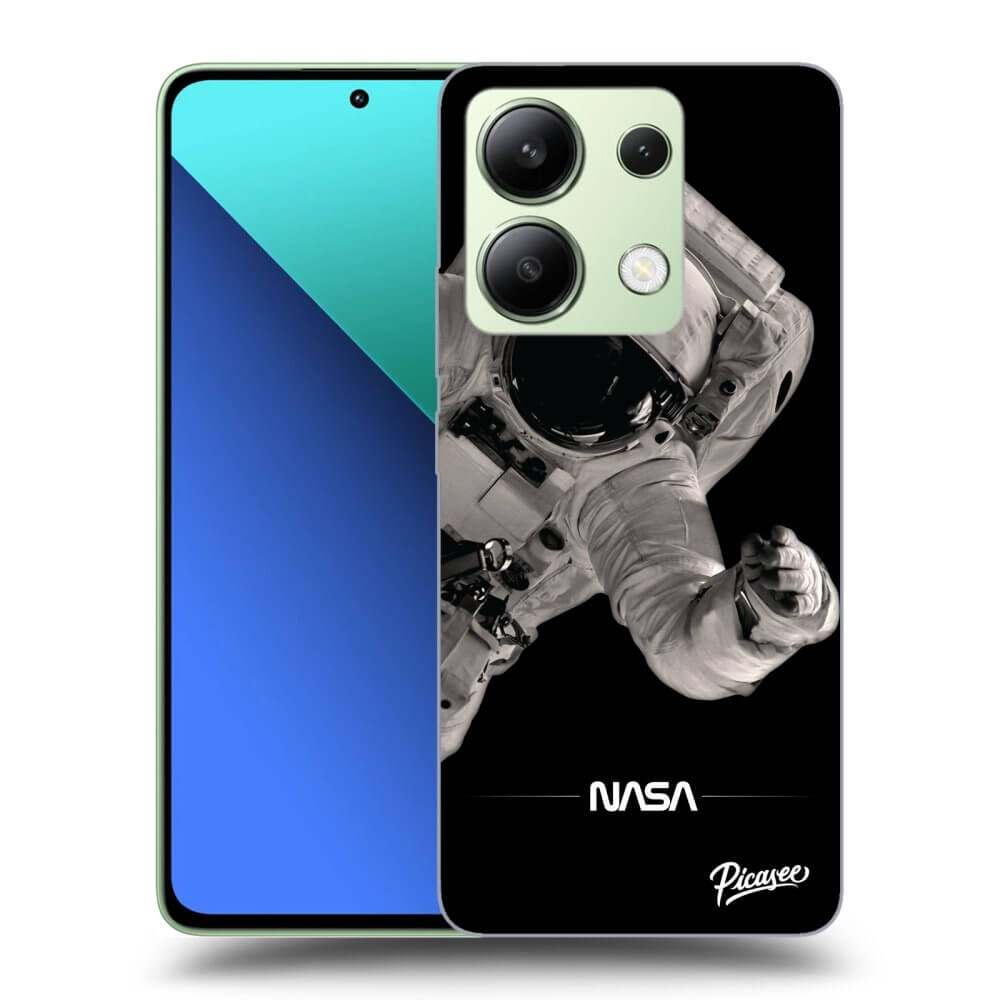 Xiaomi Redmi Note 13 4G Hülle - Schwarzes Silikon - Astronaut Big