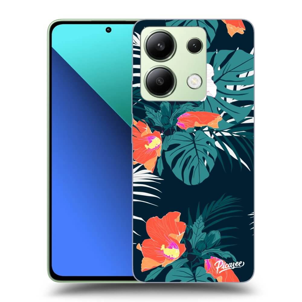 Xiaomi Redmi Note 13 4G Hülle - Schwarzes Silikon - Monstera Color