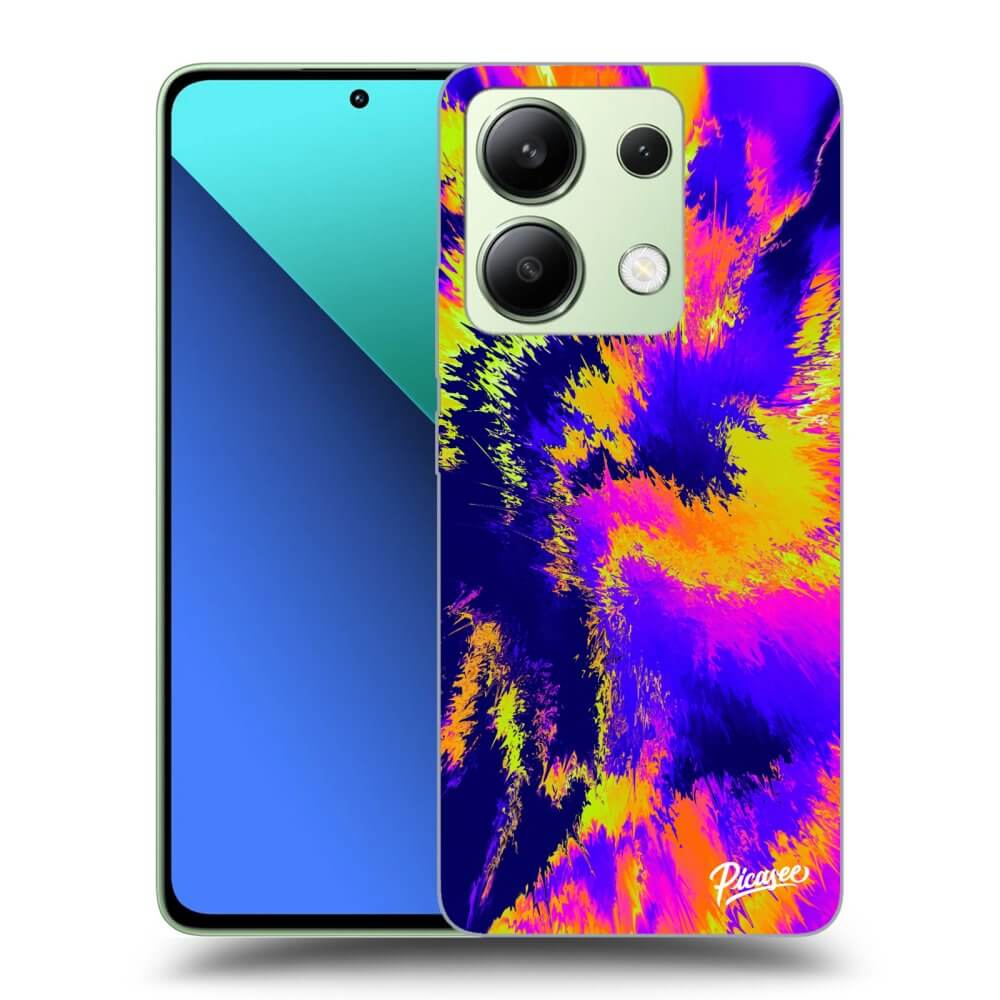 Xiaomi Redmi Note 13 4G Hülle - Transparentes Silikon - Burn