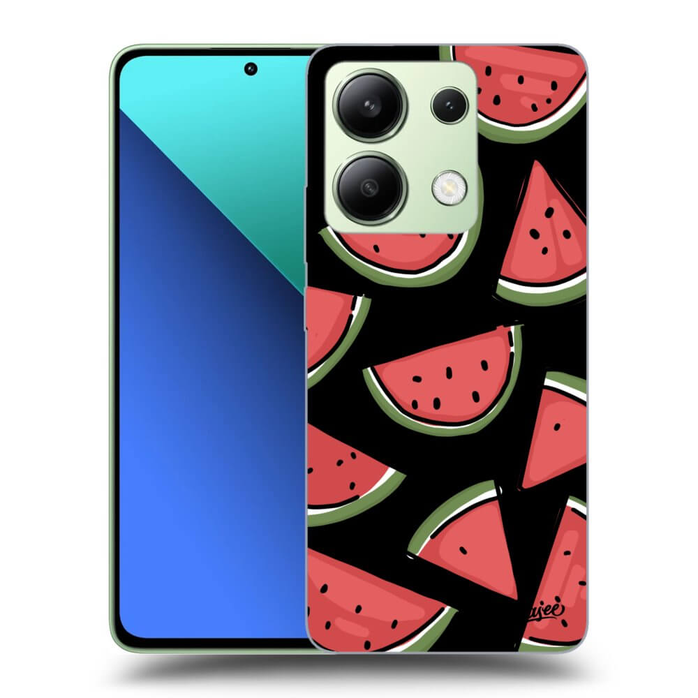 Xiaomi Redmi Note 13 4G Hülle - Schwarzes Silikon - Melone