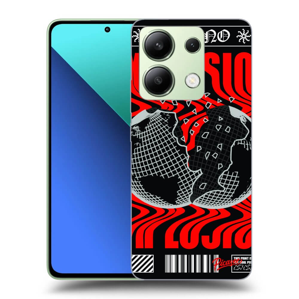 Xiaomi Redmi Note 13 4G Hülle - Transparentes Silikon - EXPLOSION