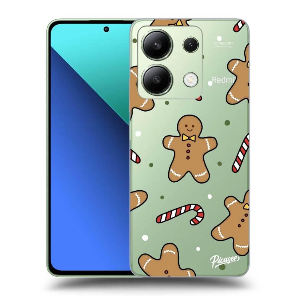 Xiaomi Redmi Note 13 4G Hülle - Transparentes Silikon - Gingerbread