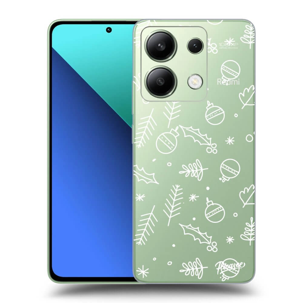 Xiaomi Redmi Note 13 4G Hülle - Transparentes Silikon - Mistletoe