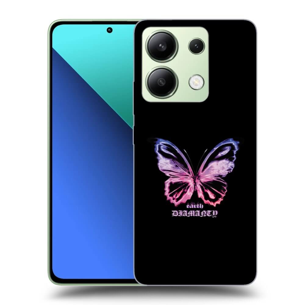 Xiaomi Redmi Note 13 4G Hülle - Transparentes Silikon - Diamanty Purple