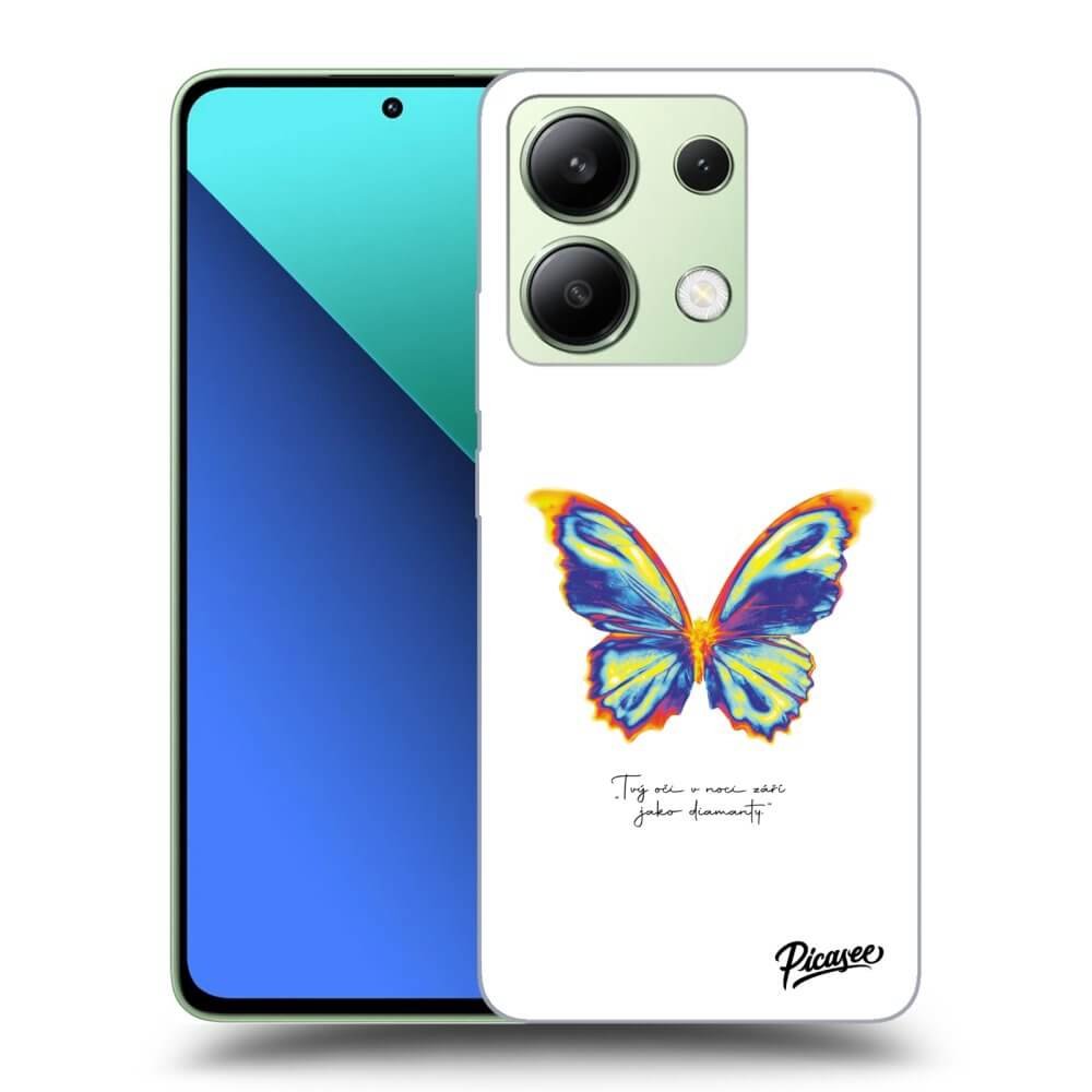 Xiaomi Redmi Note 13 4G Hülle - Transparentes Silikon - Diamanty White