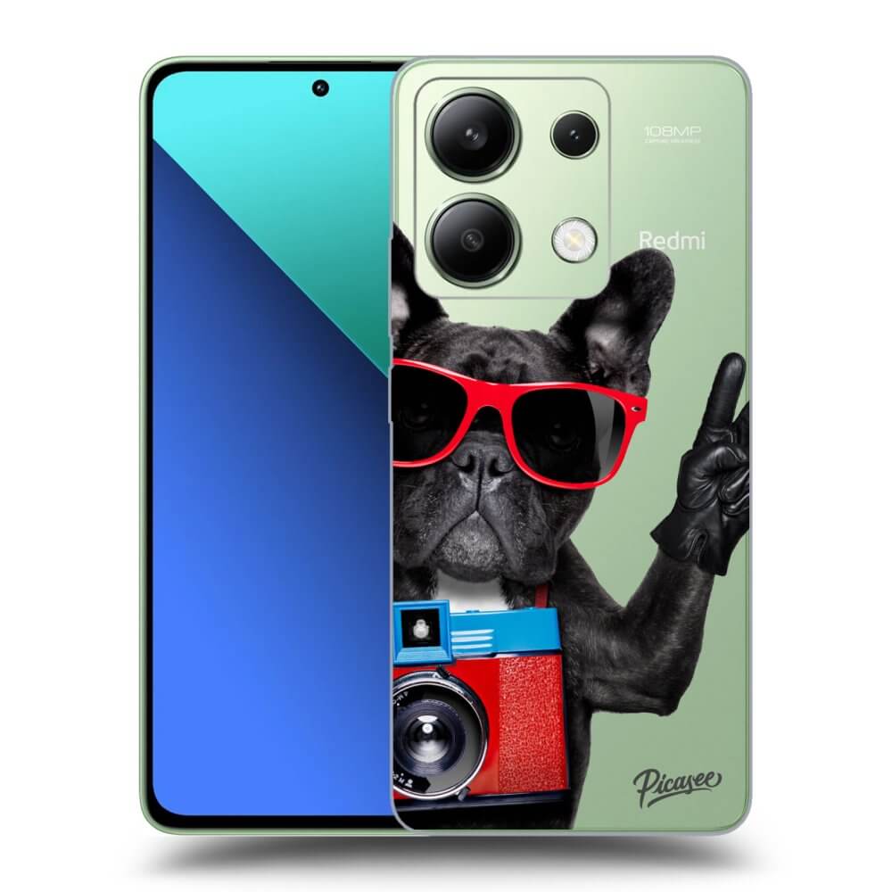 Xiaomi Redmi Note 13 4G Hülle - Transparentes Silikon - Französische Bulldogge