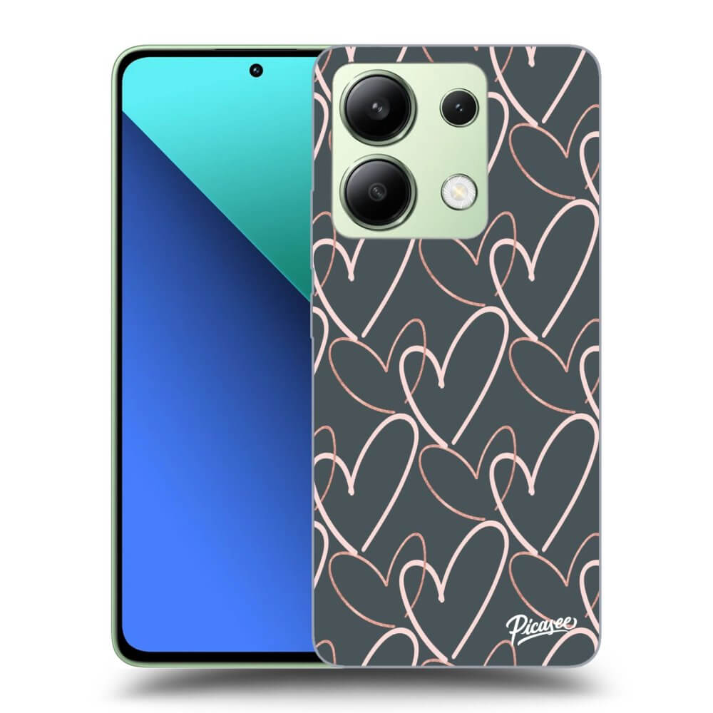 Xiaomi Redmi Note 13 4G Hülle - Transparentes Silikon - Viel Liebe