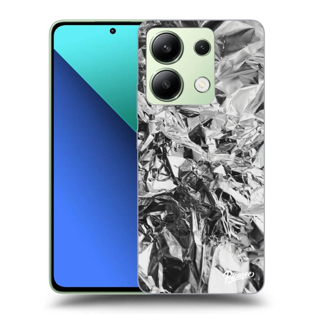 Xiaomi Redmi Note 13 4G Hülle - Schwarzes Silikon - Chrome