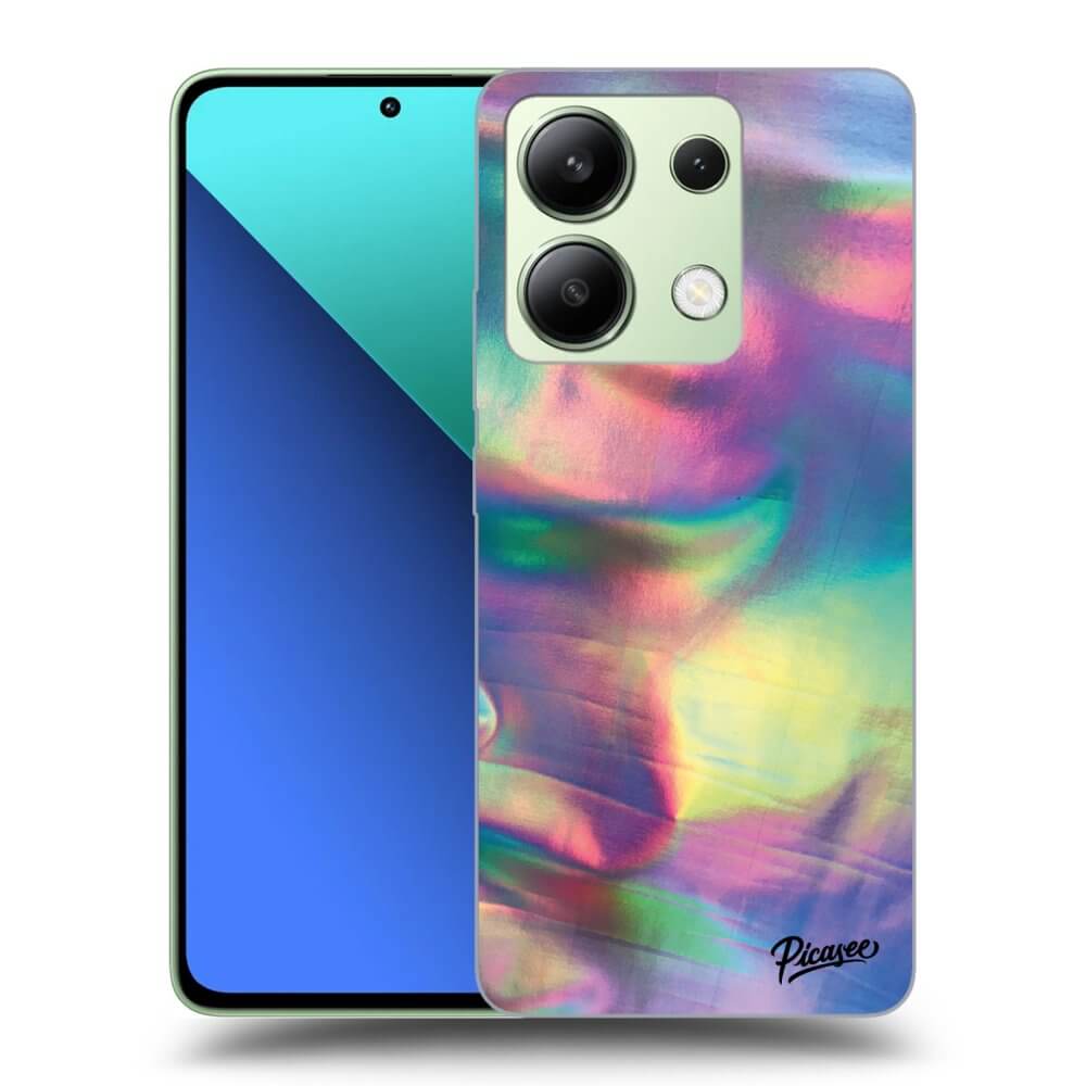 Xiaomi Redmi Note 13 4G Hülle - Schwarzes Silikon - Holo