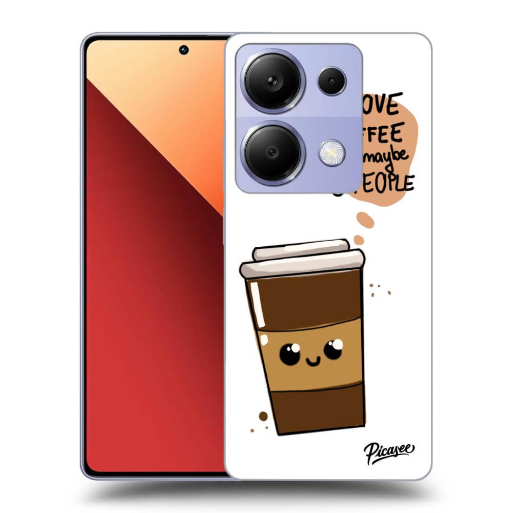 Xiaomi Redmi Note 13 Pro 4G Hülle - Schwarzes Silikon - Cute Coffee